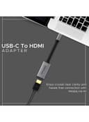 محول USB Type-C to HDMI بدعم نقل 4k HD أسود | Ultra-Compact USB Type-C to HDMI Adapter Converter