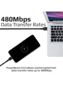 وصلة الشحن السريعة بقدرة 60 وات طول 2 متر أسود | USB-C to USB-C Cable, Ultra-Fast 60W Power Delivery