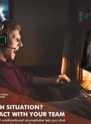 سماعات قيمنق محيطية مع ميكروفون أسودأحمر بروميت Promate Red/Black With Microphone Gaming Headphone