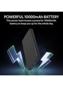 باور بانك متعدد المخارج 10000 mAh أسود Premium Battery Power Bank Over Charging Protection - Promate