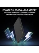 promate 10000 mAh Portable Charger, Fast Charging 2.0A Dual USB Premium Battery Power Bank with Input USB Type-C Port, Over Charging Protection For Smartphones, Tablets, iPod, Bolt-10 Black - SW1hZ2U6NTEyODc2