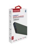 باور بانك 10000 ملي أمبير بمدخلين USB-A أزرق Promate - 10000 mAh Portable Charger, Fast Charging 2.0A Dual USB Premium Battery Power Bank with Input USB Type-C Port, Blue