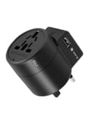 promate Twist Universal Travel Adapter Black