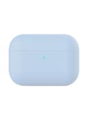 promate Case Cover, Slim-Fit Soft Silicone Full Protective Shockproof Cover With Wireless Charging Compatible, Anti-Slip And Scratch Resistance For Apple AirPods Pro, AirCase-Pro Blue