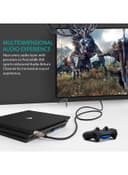 وصلة (كيبل) 8K HDMI بموصلات مطلية بالذهب أسود Promate - 8K HDMI Audio Video Cable