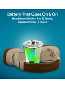 promate Wireless Headphone with Speaker, 2-in-1 High Definition Bluetooth v5.0 Headphone with Built-in 6W Speaker, Mic, 12H Playtime, MicroSD Card Slot, FM Radio and AUX Port for Smartphones, Tablets, iPod Brown/Beige