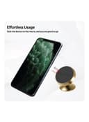 حامل فتحة تهوية السيارة للهواتف الذكية ذهبي و أسود Promate - Magnetic Car Phone Holder, Multi-Angle 360 Degree Gold / Black