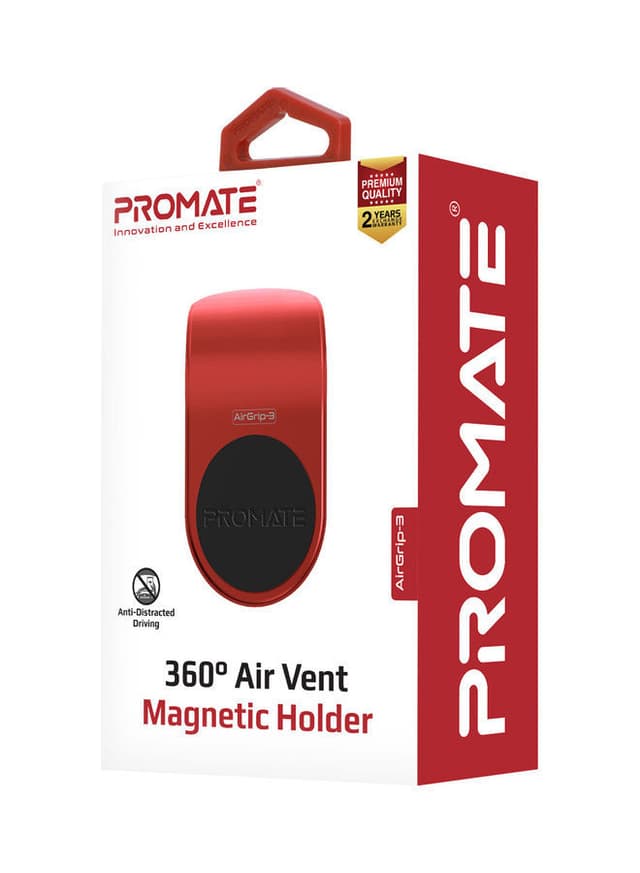 هولدر مغناطيسي قوي أحمر | Universal Air Vent Magnetic Holder