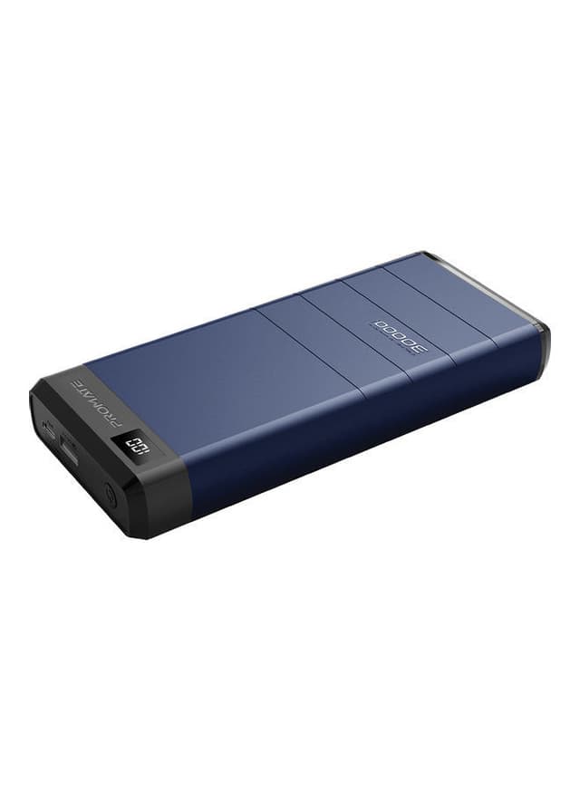 باور بانك للابتوب متعدد المخارج 30000mAh كحلي Power Bank For Laptop - Promate
