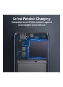 باور بانك للابتوب متعدد المخارج 30000mAh كحلي Power Bank For Laptop - Promate