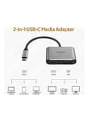 محول USB-C إلى VGA و HDMI رمادي | USB-C To VGA And HDMI Adapter
