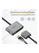 محول USB-C إلى VGA و HDMI رمادي | USB-C To VGA And HDMI Adapter