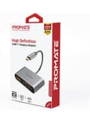 محول USB-C إلى VGA و HDMI رمادي | USB-C To VGA And HDMI Adapter