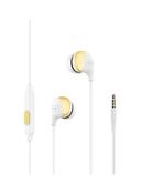 promate In-Ear Earbuds Headphones Gold/White - SW1hZ2U6NTE0MjI1