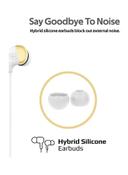 promate In-Ear Earbuds Headphones Gold/White - SW1hZ2U6NTE0MjI5