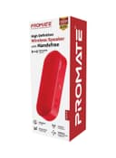 promate Portable Wireless Speaker With Mic Maroon