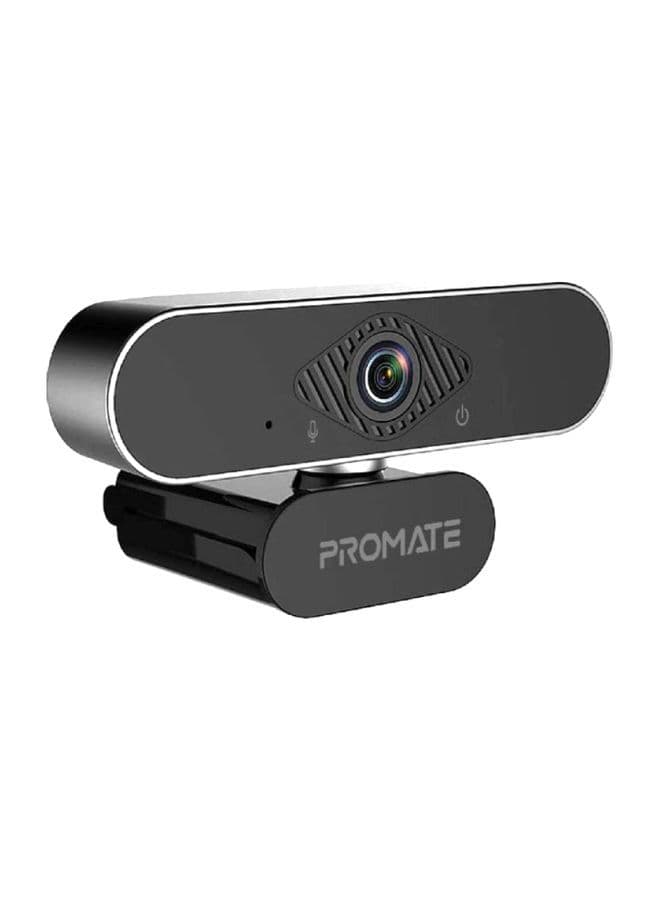 promate Webcam 1080P With Microphone Black