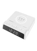 promate Alarm Clock With Qi Wireless Charger White