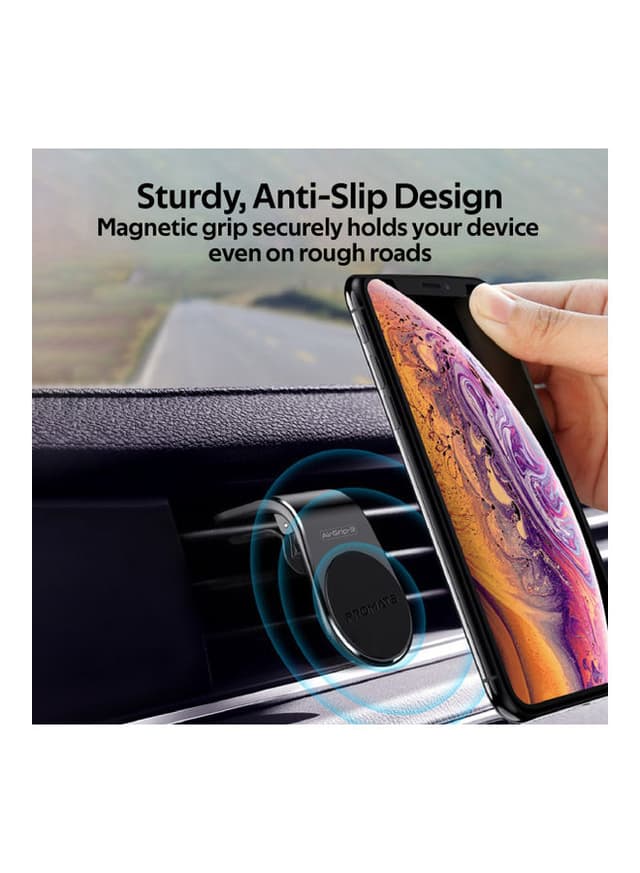 حامل فتحة تهوية السيارة للهواتف الذكية أسود Promate - AC Vent Phone Holder Black