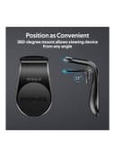 حامل فتحة تهوية السيارة للهواتف الذكية أسود Promate - AC Vent Phone Holder Black