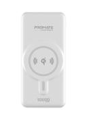 promate 10000 mAh Promate Magnetic Wireless Power Bank for iPhone 12, Magnetic 10W Qi Wireless Mag-Safe Battery Pack with 20W USB-C Power Delivery 2-way Charging Port and QC 3.0 Fast Charging Port for iPhone 12, Samsung, iPad Pro, PowerMag-10 White - SW1hZ2U6NTExNjg5