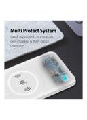 promate 10000 mAh Promate Magnetic Wireless Power Bank for iPhone 12, Magnetic 10W Qi Wireless Mag-Safe Battery Pack with 20W USB-C Power Delivery 2-way Charging Port and QC 3.0 Fast Charging Port for iPhone 12, Samsung, iPad Pro, PowerMag-10 White