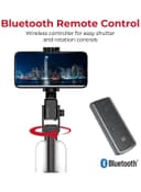 ترايبود للجوال ثلاثي أسود بروميت Promate Black Selfie Stick With Tripod Black