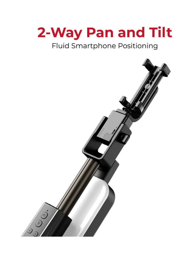 ترايبود للجوال ثلاثي أسود بروميت Promate Black Selfie Stick With Tripod Black