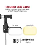 ترايبود للجوال ثلاثي أسود بروميت Promate Black Selfie Stick With Tripod Black