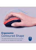 ماوس لاسلكية أحمر Portable 2.4Ghz Precision Tracking EZGrip Ergonomic Mouse - Promate - SW1hZ2U6NTEyOTUy