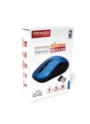 promate 2.4G Portable Optical Tracking Mouse with Mini USB Receiver, 800/1200/1600 DPI Switch, 10m Working Range and 6 Programmable Buttons Blue - 201217