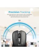 ماوس لاسلكية أسود Ambidextrous 2.4Ghz High-Precision Optical Mouse - Promate