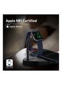 شاحن لاسلكي مكتبي سريع 3 في 1 لهواتف آبل أسود | promate Ultra-Fast 15W Qi-certified Desk Charging Dock