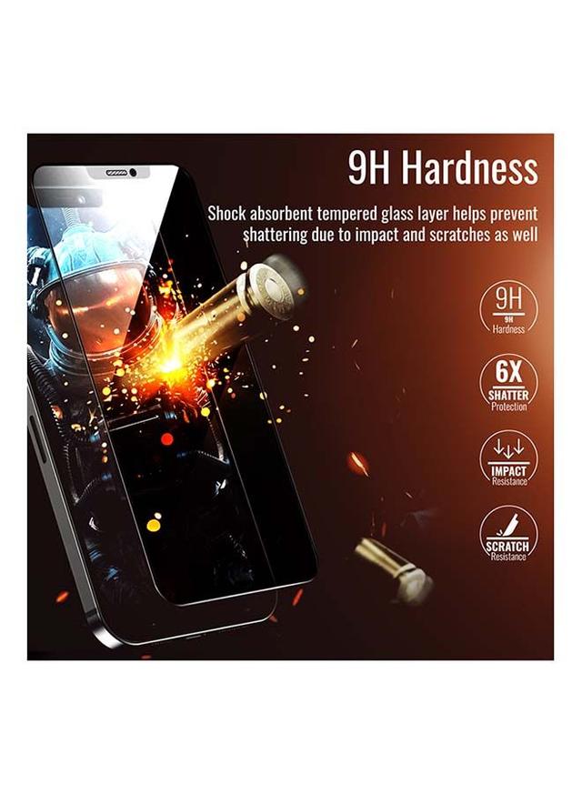 promate Premium Anti-Glare 9H Hardness Tempered Glass Protector with Touch Sensitivity for iPhone 12 Black - SW1hZ2U6NTE2MTg3