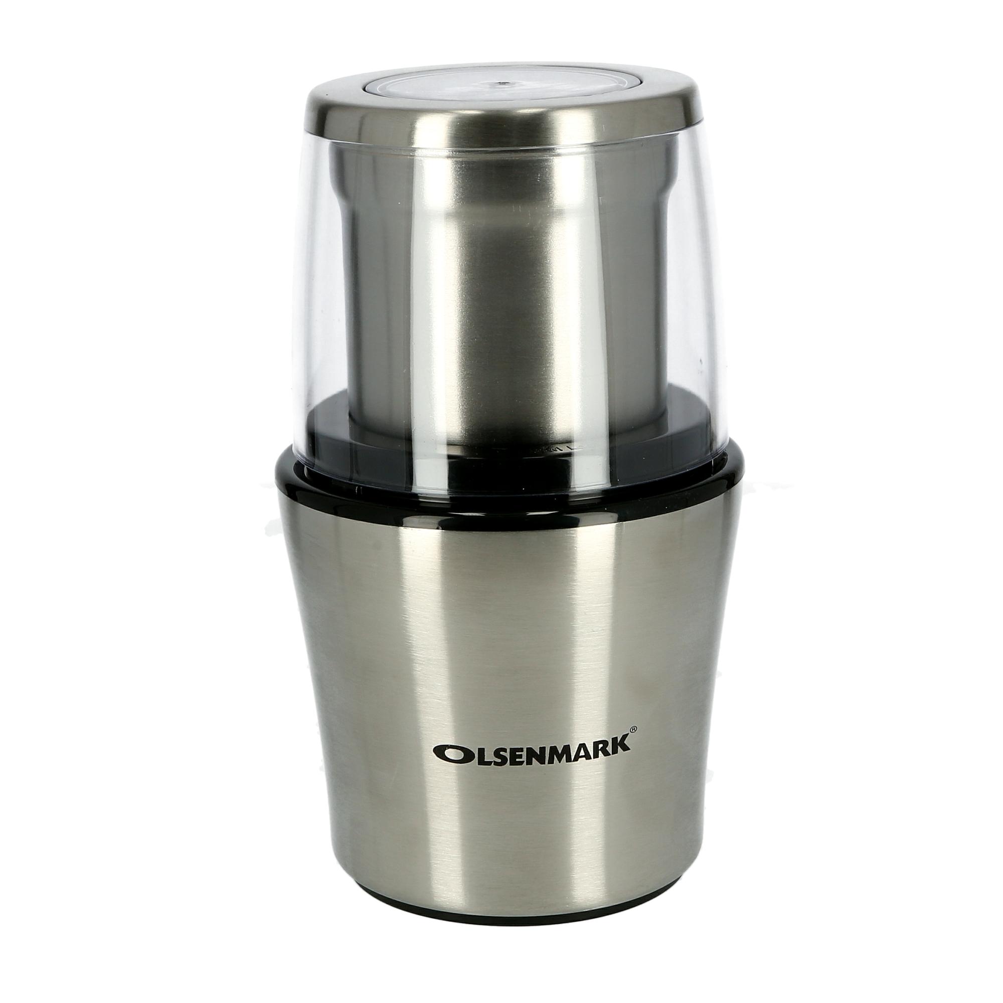 Olsenmark 200W Coffee Grinder - Electric Grinder - Stainless Steel Jar &Blades For Coffee Beans