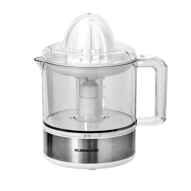 Olsenmark Citrus Juicer with Two Cones, 0.8L Capacity, OMCJ1818 | Transparent Jug & One Filter | Healthy Fresh Natural Juice Of Orange, Lemon & More