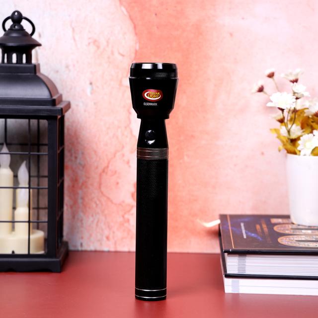 Olsenmark Rechargeable Led Flashlight, 285 Mm - High Quality Battery - Charged Up To 1000 Times - SW1hZ2U6NDUxNzg5