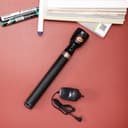 Olsenmark Rechargeable Led Flashlight, 288 Mm - Super Bright Cree- Led Torch Light - Built-In Battery
