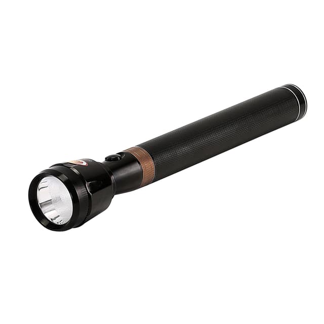 Olsenmark Rechargeable Led Flashlight, 288 Mm - Super Bright Cree- Led Torch Light - Built-In Battery