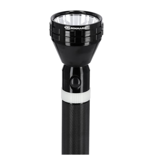 Olsenmark Rechargeable Led Flashlight With Night Glow, 356 Mm - High Quality Battery - Charged Up - SW1hZ2U6NDUxNzY1