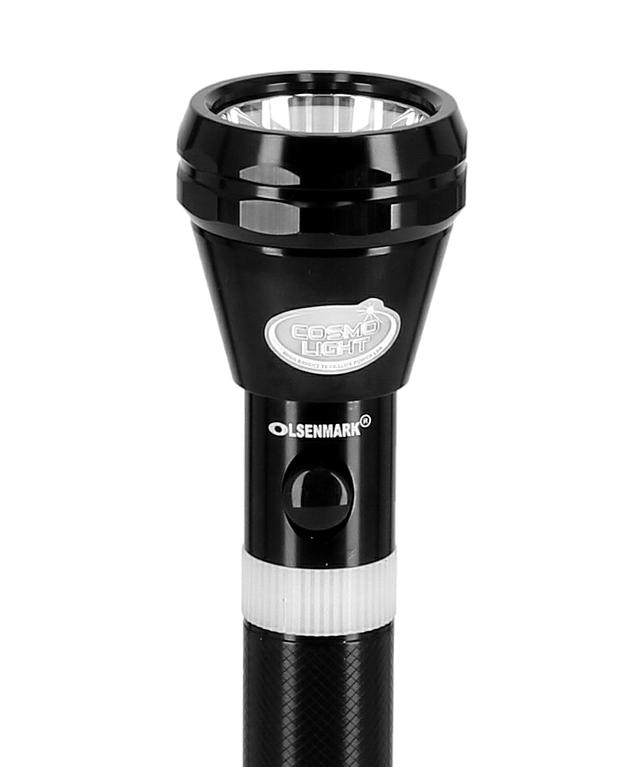 Olsenmark Rechargeable Led Flashlight - 2 Pcs - Super Bright Torch Light - Built-In 1900Mah Battery