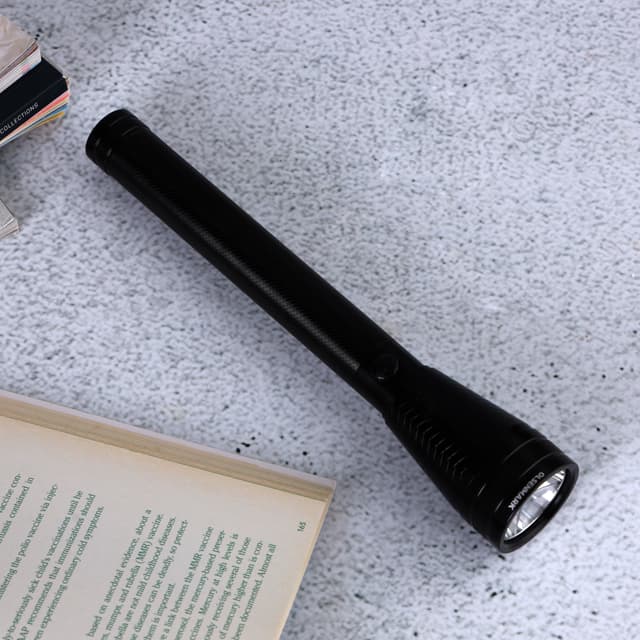 Olsenmark 3-in-1 Rechargeable LED Flash Light, OMFL2698 - Cree XPE Led 5W, Al Military Grade, High Lumens, Ni-Cd Battery 3.6V 3000mAh, Lifetime Warranty for LED