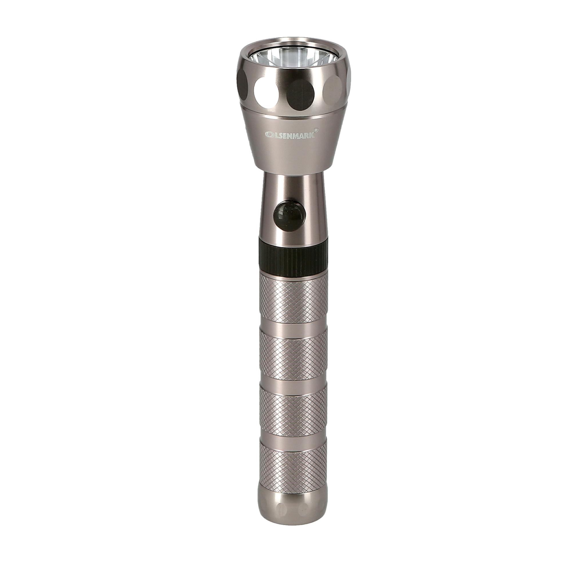 Olsenmark Rechargeable Led Flashlight - Super Bright Cree-Xpe Led Torch Light - Built-In 3000Mah