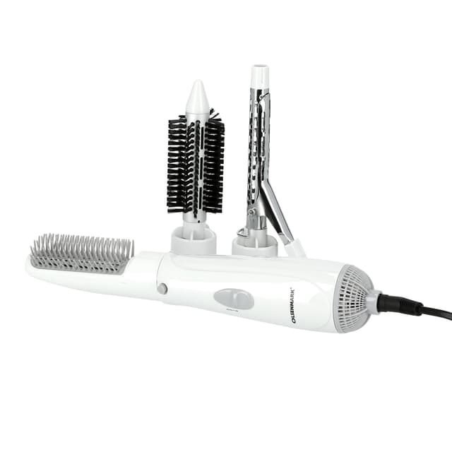 مجموعة تصفيف الشعر 4في1 750W لون أبيض 4In1 Hot Air Styler, Brush, Volumizer, Curler - Hot Air Brush