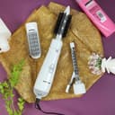 مجموعة تصفيف الشعر 4في1 750W لون أبيض 4In1 Hot Air Styler, Brush, Volumizer, Curler - Hot Air Brush
