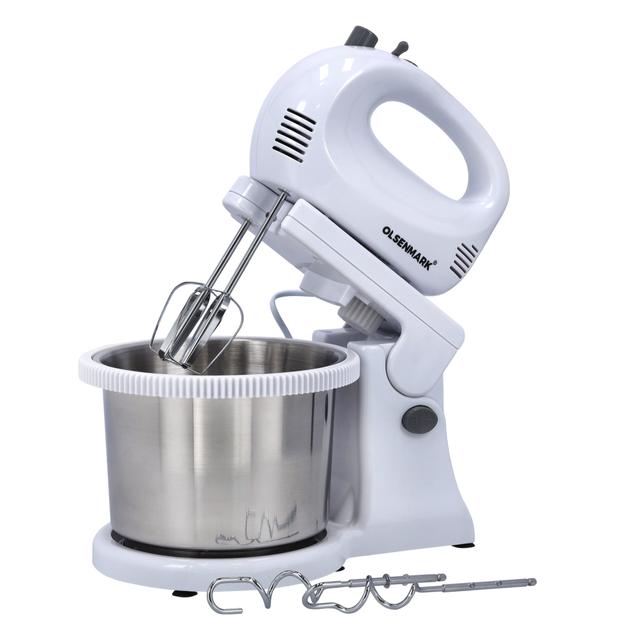 Olsenmark Stand Mixer - 300W Powerful Motor - 5 Speed Control - Stainless Steel Bowl - Chromed Beater - SW1hZ2U6NDU1MTE4