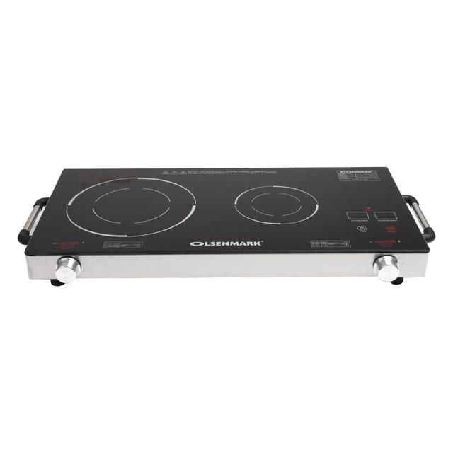 Olsenmark Double Burner Infrared Cooker - Portable- Isolated Handles - Overheat Protection - SW1hZ2U6NDQ1NzA3