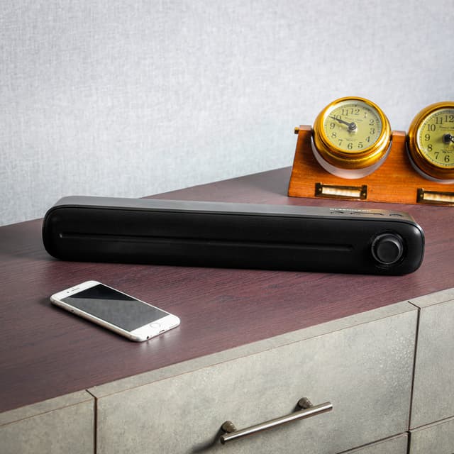 Olsenmark Wireless speaker, 2.0CH Bluetooth Speaker, OMMS1287 | Bluetooth/ FM/ USB/ TF Card/ AUX Input/ TWS | 2x6W Speaker | Mini Sound Bar for PC/ Home Theater