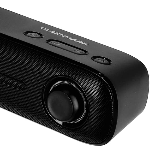 Olsenmark Wireless speaker, 2.0CH Bluetooth Speaker, OMMS1287 | Bluetooth/ FM/ USB/ TF Card/ AUX Input/ TWS | 2x6W Speaker | Mini Sound Bar for PC/ Home Theater