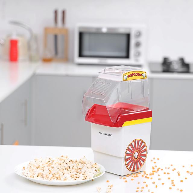 Olsenmark Popcorn Maker - Popcorn Made By Hot Air Circulation Less Calories - A Healthy & Tasty Snack - SW1hZ2U6NDM5MjQz